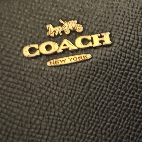 Coach Dark Blue Leather Zip Wallet - Picture 10 of 17